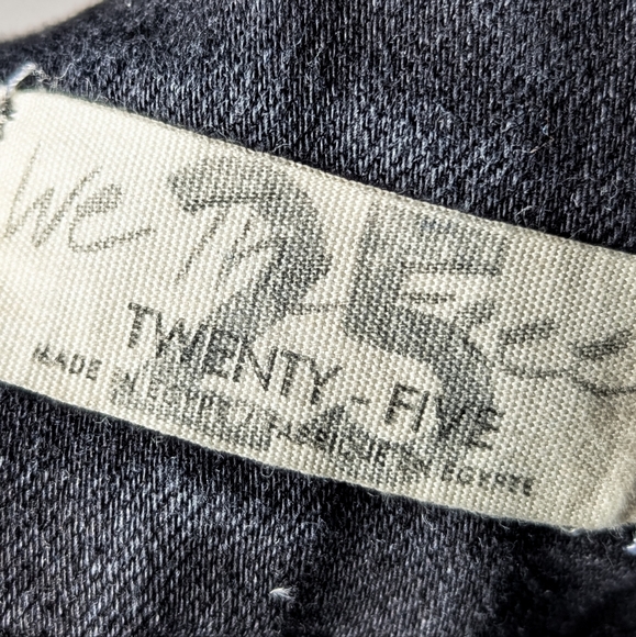 FREE PEOPLE Jayde Flare Jeans We The Free Wide Leg Bell Bottoms Washed Black 25 - Picture 12 of 13